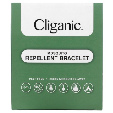 Cliganic, Браслет що відлякує комарі, розмір універсальний, 10 шт.