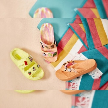 CROCS JAPONKI DAMSKIE NA PLATFORMIE WYGODNE KLAPKI NA WIOSNĘ LATO r. 38-39