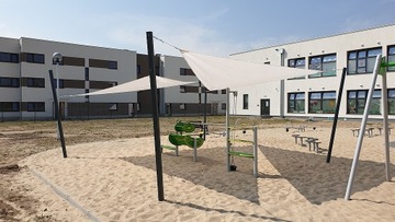 ŻAGIEL PRZECIWSŁONECZNY ZACIENIACZ OGRODOWY BIAŁY EKONOMICZNY 3,2x3,2m