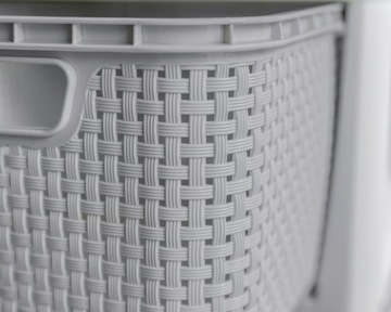 КНИЖНЫЙ ШКАФ, СУНДУК, ПОЛКА ШКАФА С 5 КОРЗИНАМИ, РОТАНД БРАНК