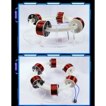 Instrument do eksperymentu fizycznego Cyklotron High Tech Toys Fizyczne 4 cewki