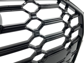 ФИЛЬТ-РЕШЕТКА AUDI Q5 SQ5 80A LIFT S-LINE 2021+ ГЛЯНЦЕВЫЙ ЧЕРНЫЙ