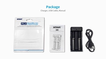 XTAR FC2 Li-ION Ni-MH Ni-CD зарядное устройство 2 канала USB