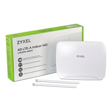 ZyXel LTE3316 router na SIM WiFi 4G LTE do 300Mb 2x agregacja pasm + anteny