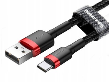 Nylonowy kabel przewód USB TYP C 3A 0.5M