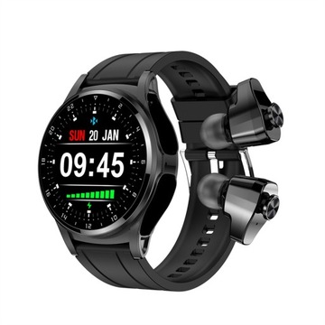 Inteligentny zegarek Bezprzewodowy zestaw słuchawkowy TWS 2 w 1 Bluetooth Tracker tętna