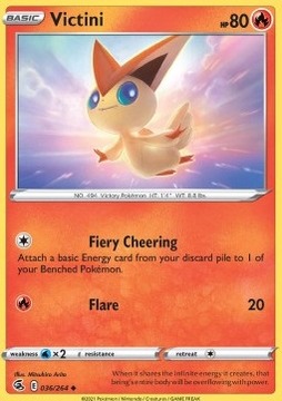 Pokemon TCG Ognisty - Victini (FST 036)
