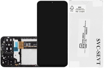 WYŚWIETLACZ Z RAMKA DO SAMSUNG GALAXY A13 4G A135 ORYGINAŁ LCD ŁATWY MONTAŻ