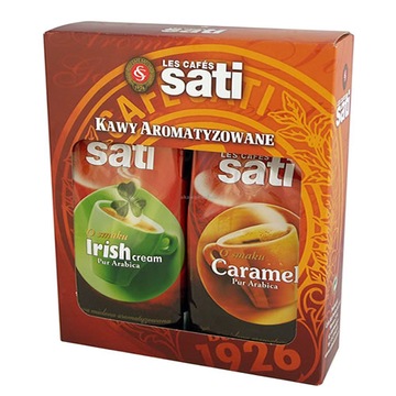 Sati Kawa Irish Caramel mielona ZESTAW 2 x 250g