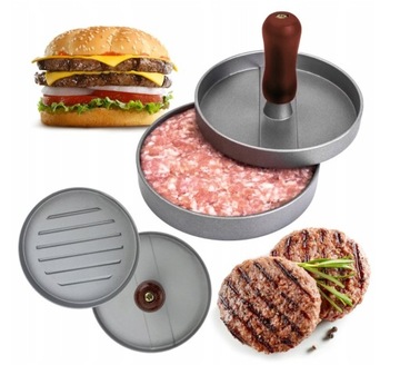 FORMA DO KOTLETÓW BURGERÓW 11CM PRASKA ALUMINIOWA