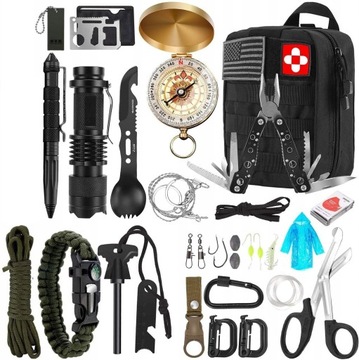 31SZT WOJSKOWY SURVIVALOWY ZESTAW PRZEŻYCIA PRZETRWANIA KIT NARZĘDZI