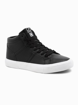 Buty męskie sneakersy za kostkę czarne V6 F0124 41