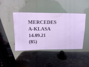 DVEŘE PRAVÝ PŘEDNÍ MERCEDES TŘÍDA A W168