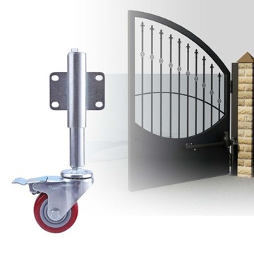 Koło bramy Żelazo o regulowanej wysokości Amortyzacja Trwała, wytrzymała, czerwona