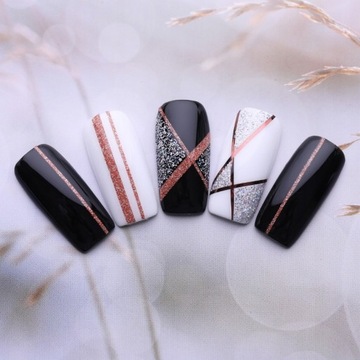 Лента для дизайна ногтей, лента, наклейка для ногтей, золото