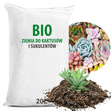 BIO Ziemia Podłoże do Sukulentów i Kaktusów 20L