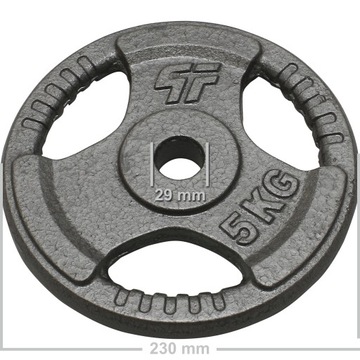 НАБОР ВЕСОВ PLATINUM FITNESS 115 КГ ЧУГУННЫЙ РУЛЬ HAMMERTONE