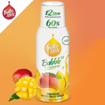 FruttaMax SYROP KONCENTRAT DO NAPOI GAZOWANYCH SMAK MANGO NA 12l