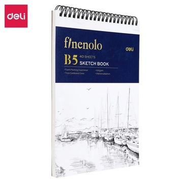SZKICOWNIK FINENOLO DELI B5/100G 179X252MM 40 KARTEK