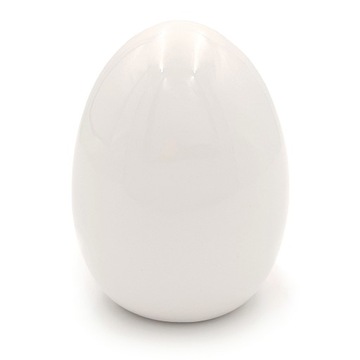 Jajko ceramiczne wielkanocne do stroika BIAŁE 9 cm