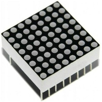 Matryca LED 8x8 - czerwony -Led 3mm - Katoda