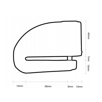 ЗАМОК ТОРМОЗНОГО ДИСКА С СИГНАЛизацией ДЛЯ МОТОЦИКЛОВ И ВЕЛОСИПЕДОВ, ВОДОНЕПРОНИЦАЕМЫЙ