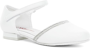 Buty komunijne dziewczęce WOJTYŁKO 5B24423B białe - 36