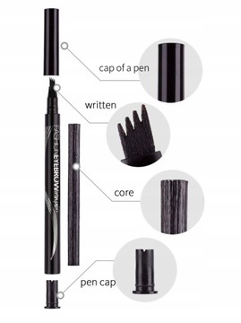 Waterproof Natural Eyebrow Pen Four-claw Eye