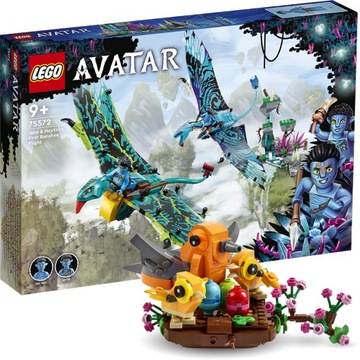 LEGO Avatar Pierwszy lot na zmorze Jake'a 75572 + Ptasie Gniazdo 40639