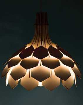 Deku - Esmeralda Деревянный подвесной светильник белый