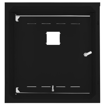 ЯЩИК ГАЗОВЫЙ ШКАФ 50х80х25 ЧЕРНЫЙ БЕЗ ЗАДНИЦЫ