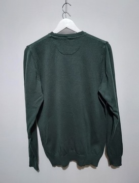 M&S zielony sweter 100% bawełna M