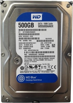 Dysk twardy Western Digital WD5000AAKX 500 GB SATA