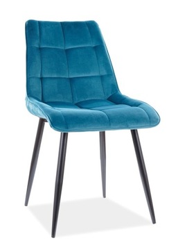 KRZESŁO CHIC VELVET BLUVEL 85 TURKUSOWE