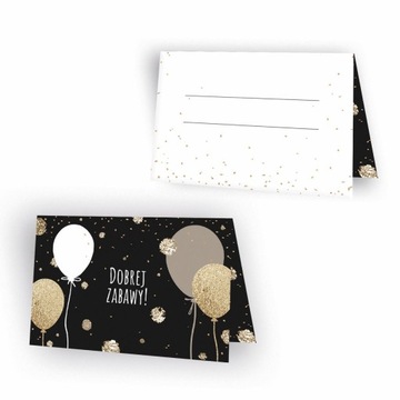WINIETKI na Urodziny Ślub GOLD Balloons 10szt