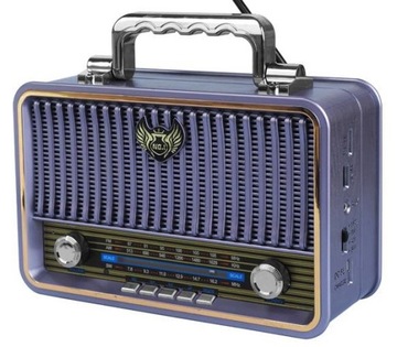 Stylowe Drewniane Radio Retro Kemai MD-1908BT USB