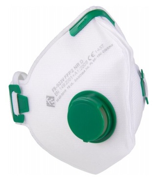 Полумаска ЗАЩИТНАЯ ФИЛЬТРАЦИЯ, плоская, с клапаном FFP2 923V