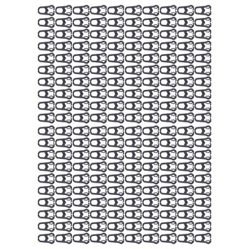 200 шт., пластиковые пряжки с куриным клювом из полипропилена