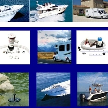 Полностью автоматический трюмный насос 1100 галлонов в час, 12 В