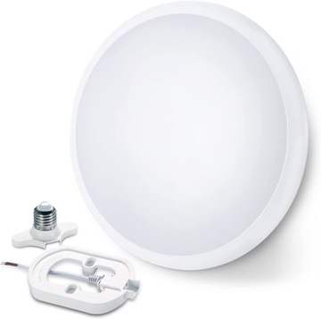 LAMPA SUFITOWA LED NEUTRALNY BIAŁY 24W 4000K 2in1