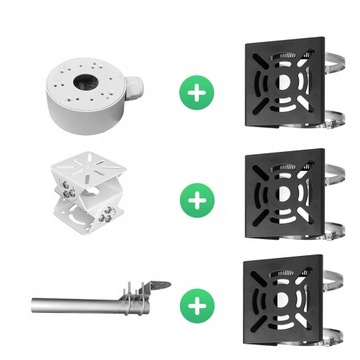 КРОНШТЕЙН ДЛЯ МОНТАЖА НА СТОЙКУ ДЛЯ КАМЕРЫ видеонаблюдения