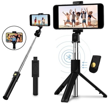 Kijek do Selfie Statyw do Telefonu Pilot Bluetooth Kijek Statyw Bluetooth
