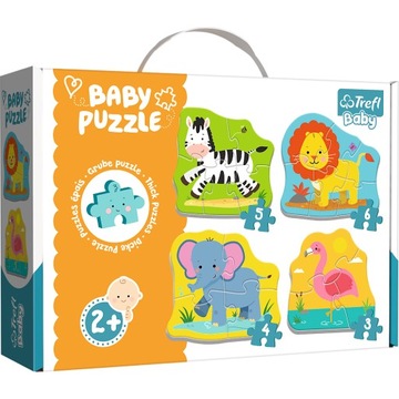 Puzzle Baby Classic Zwierzątka na safari 2+ TREFL