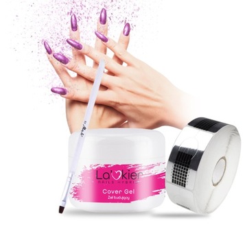 Набор для наращивания ногтей Гель-лак + форма-кисть для наращивания