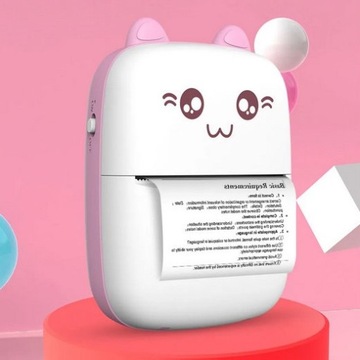 NB MINI DRUKARKA TERMICZNA PRZENOŚNA DO ZDJĘĆ NOTATEK ETYKIET DRUKUŚ