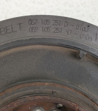 AUDI Q7 4L 3.0 TDI KOLO ŘEMENICE KLIKOVÉ HŘÍDELE 057105251D ORIG.