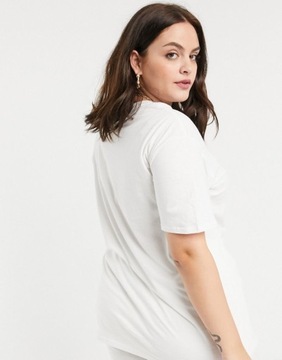 Skinnydip t-shirt oversize z nadrukiem defekt plus size 46