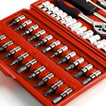 НАБОР ТОРЦЕВЫХ КЛЮЧЕЙ НАБОР ТОРЦЕВЫХ КЛЮЧЕЙ С ТРЕЩОТКОЙ TORX CASE 46EL