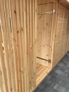 Domek letniskowy ogrodowy z tarasem altana ROD 6x3