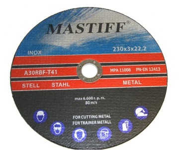 TARCZA TARCZE DO CIĘCIA METALU INOX 230x2mm 1szt